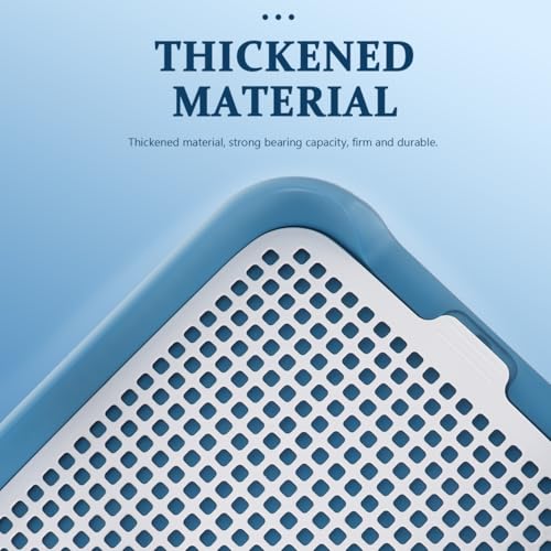 ULTECHNOVO 17.7" Mesh Dog Toilet Indoor Puppy Potty Tray Anti-Slip Pet Pee Pad Holder - color: Blue