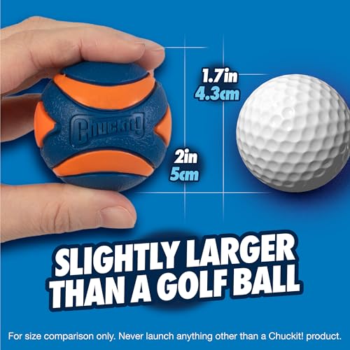 Chuckit! Ultra Squeaker Ball Dog Toy, Small (2 Inch) 2 Pack for Small Breeds - size: Small (2 Pack), style: Squeaker