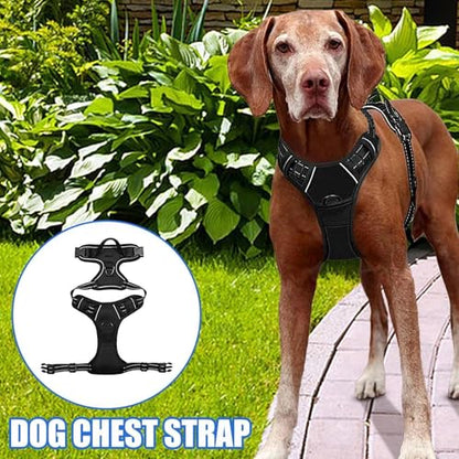Escape Proof Dog Harness | No-Pull Pet Harness - Reflective No-Pull No-Choke Pet with 2 Clips Dog for Dogs Puppy Cats Outdoor Training