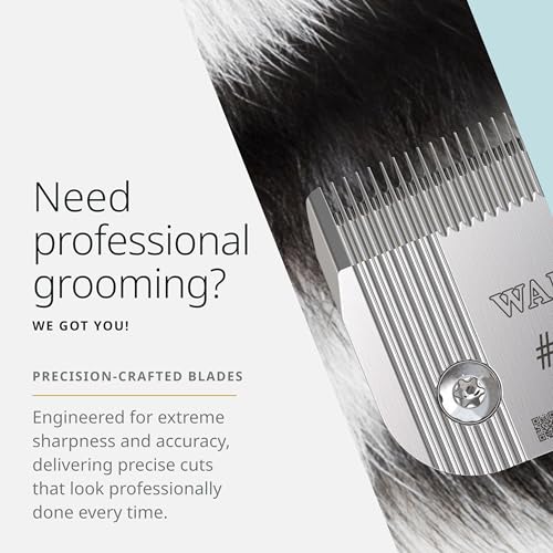 Wahl Pro Animal Prime Series Blades - Professional Fine Tooth Pet Clipper for Horse, Cat & Dog Grooming - Made from High-Carbon Steel - #30, 0.5mm - size: #30
