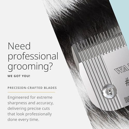 Wahl Pro Animal Prime Series Blades - Professional Fine Tooth Pet Clipper for Horse, Cat & Dog Grooming - Made from High-Carbon Steel - #30, 0.5mm - size: #30