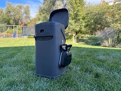 Pet Genie Waste Management Kit - Includes Tall Waste Scoop & Portable Clamshell Scoop with Bag Dispenser for Effortless Pet Waste Cleanup|Double Bagging Options | Efficient Pet Waste Disposal System. - size: Basic