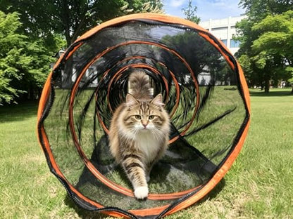 Pet Cat and Dog Tunnel Tent Foldable Pet Tent Outdoor Pop Up Pet Playpen Cage Fences House (Styles 3) - style: Styles 3