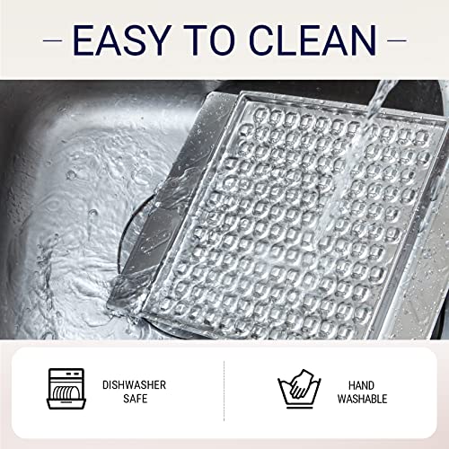 PEGGY11 304 Stainless Steel Lick Mat for Dogs & Cats, 1 Pack | Whisker friendly, Slow feeder, Durable, Strong suction cups, Nonslip, Dishwasher safe - color: Stainless Steel (Single)