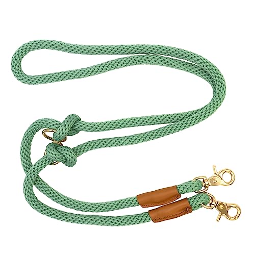 7FT Hands Free Dog Leash, Waist Dog Leash for Walking Running - color: Jade