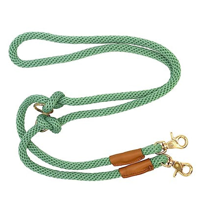 7FT Hands Free Dog Leash, Waist Dog Leash for Walking Running - color: Jade