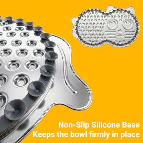 Stainless Steel Lick Mat for Dogs & Cats — 15"×10" Extra Large Metal Dog Licking Mat, Chew-Proof with Suction Cups, Anxiety Relief & Boredom Reducer, Dishwasher Safe, Whisker Friendly
