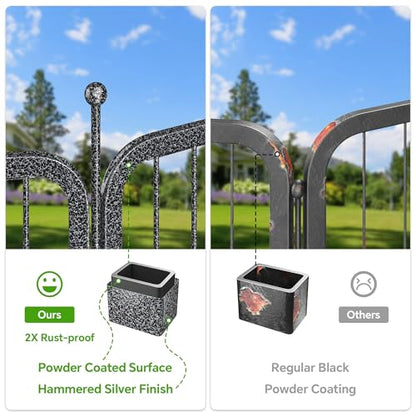 Mr IRONSTONE Dog Playpen with Anti-Rust Coating – 32" Height 16 Panels Portable & Foldable Indoor/Outdoor Pet Fence for Large, Medium, or Small Dogs – Durable Exercise Pen