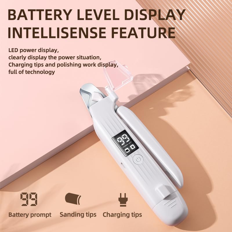 2-in-1 Dog Nail Trimmers & Dog Nail Grinder with 2 LED Lights, USB Rechargeable, Cat Nail Clipper with Splash Guard, and Multiple Grinding Methods for Small, Medium, and Large Dogs & Cats