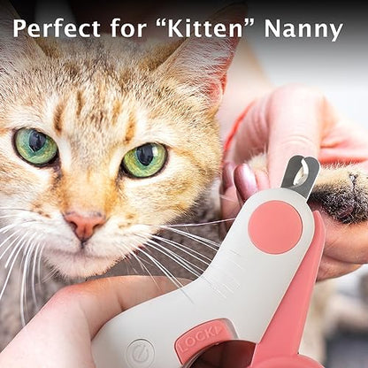 Small Animals Nail Clippers with LED Lights to Avoid Excessive Cutting and Razor Sharp Blades - Professional Claw Trimmer for Tiny Dog Cat Kitten Bunny Rabbit Bird Guinea Pigs Ferret Hamsters (Pink) - color: Pink