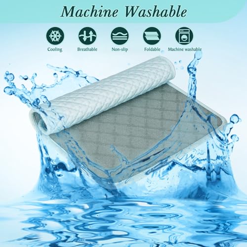 Upgraded Self-Cooling Dog Mat - Breathable Pet Cooling Pad for Dogs & Cats, Indoor & Outdoor Use, Washable Cooling Blanket for Comfort - size: L(39.4"Lx27.5"W)