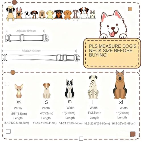 DOGWONG Plaid Dog Collar - Adjustabe Pink Blue Plaid Dog Collar - Cute Pet Checkered Dog Collars Puppy Gift for Small Medium Large Dogs - color: Z: Plaid, size: Extra Small