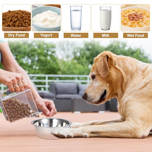 Elevated Dog Bowl and Water Dish Wall Mounted Raised Pet Feeder 8-inch for Large Dogs and Puppies Sturdy Raised Feeding Station