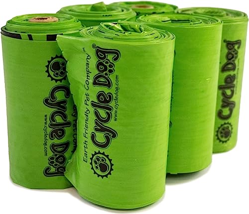 Cycle Dog Earth Friendly Pick-Up Bags (72 Total, 6-Rolls, 12 Per Roll) - Sustainable Plant Powered Dog Poop Bag/Made with Corn & Plant Starches/No Plastic/Easy to Use/Made in USA - size: 72 Count (Pack of 1), style: Pick-Up Bags