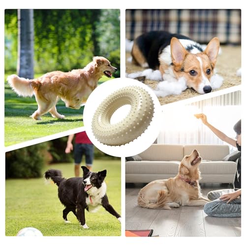 Thermoplastic Rubber Chew Ring, 10cm, Calming Pet Toy, Textured, Boredom Relief Tool, Wellness Support, Exercise, Training, Daily Activity Use