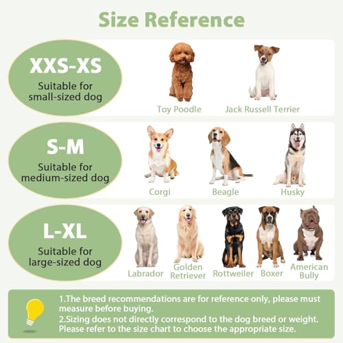 Mayerzon Dog Muzzle with Hook and Loop for Large Medium Small Dogs, Patented Soft Mesh Beagle Labrador Puppy Muzzles for Biting Chewing Grooming, Breathable, Adjustable (Black, XXS) - size: XXS-(Snout Cir 5"-6.25")