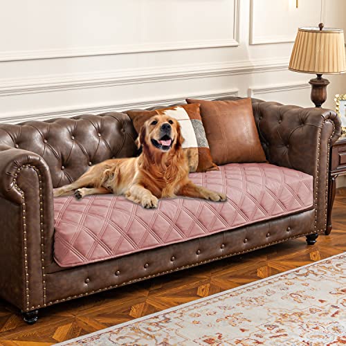 Ameritex Waterproof Dog Bed Cover Pet Blanket with Anti-Slip Back for Furniture Bed Couch Sofa - color: Lightpink, size: 30x60 Inch (Pack of 1)
