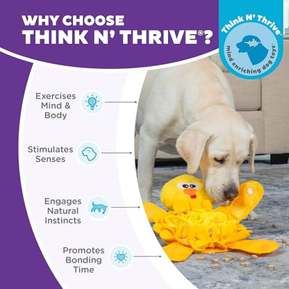 Outward Hound by Nina Ottosson Snuffle Palz Plush Snuffle Mat Dog Treat Puzzle, Non-Slip, Yellow, Chicken - color: Snuffle Palz Chicken