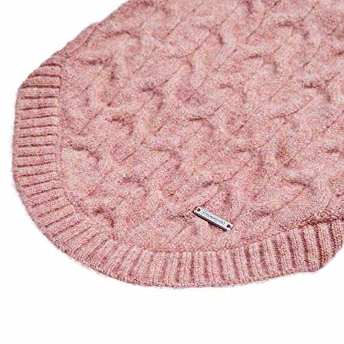 Blueberry Pet Pink Dog Sweater - Cozy Girl Dog Sweater & Pink Pet Coat, Stylish Puppy Winter Clothes & Accessories, Small Pet Coats 10" Back Length - color: Rainbow Pink, Crew-neck, size: 10 inch
