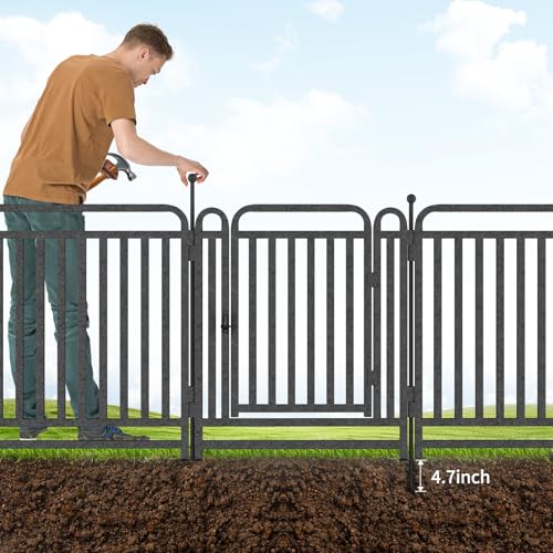 Thickened Dog Playpen Foldable Metal Yard Fence32/43inch Compact Portable Animal Barrier Fence for Indoor Outdoor (32 Panels, 32 inch) - size: 32 inch