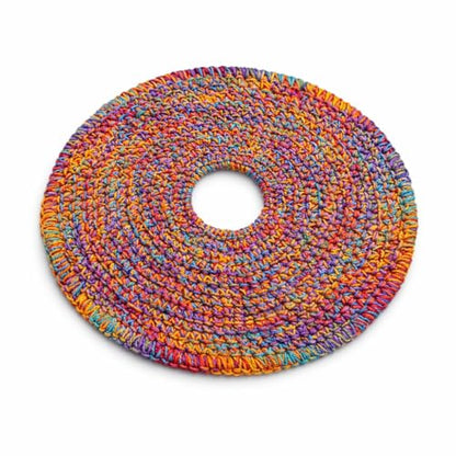 BOONI 8" Hand-Crocheted Cotton Flying Disc – Soft Handmade Frisbee Toy for Safe Indoor - Outdoor Backyard Play