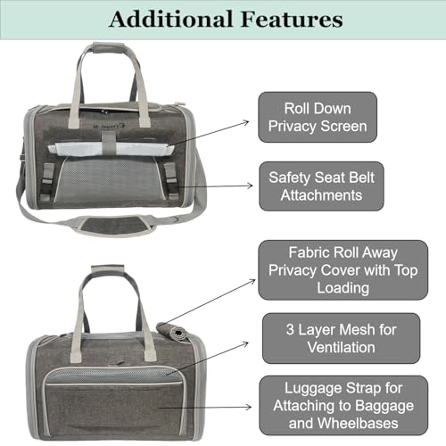 Mr. Peanut's Gold Series Standard Size Airline Compliant Expandable Pet Carrier V3.0 (Deja Blue) - color: Deja Blue