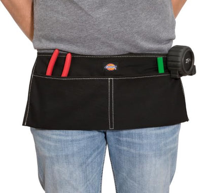 Dickies 2-Pocket Canvas Work Waist Apron, Suitable for Woodworkers, Artists, and Other Craftspeople - color: Black, style: Case of 6