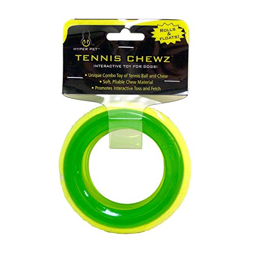 Hyper Pet Tennis Chewz Ring Interactive Dog Toy, Green - style: Ring