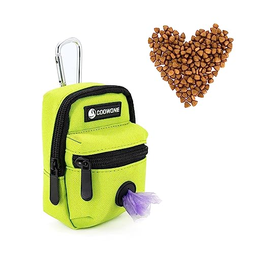 Dog Treat Pouch Dog Poop Bag Holder for Leashes, Pets Snack Container With Inner Small Bag, Puppy Supplies Perfect for Training and Walking - Hands Free Dog Waste Bag Dispenser -Dog Travel Accessories - color: Green 2