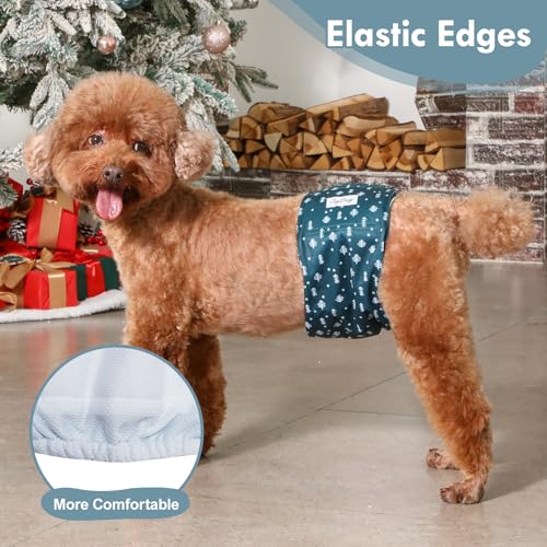 JoyDaog Reusable Dog Belly Bands for Male Dogs Diapers,5 Pack Premium Washable Dog Diapers Male Puppy Nappies Wrap,S - size: Small (Pack of 5)
