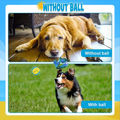 BINGPET Dog Pool Toys, Floating Dog Ball 2 Pack, Dog Water Bouncing Balls Toy, Interactive Dog Training Games Chew Balls for Small and Medium Dogs - color: Yellow