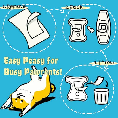 LeapSheep Dog Diaper Liners Pee Pads for Male and Female Dogs, Dog Period Pads, Super Soft Absorbtion Dog Booster Pads Fits Belly Bands, Wraps and Washable Doggy Diapers Female (M, 20) - size: Medium