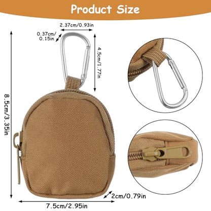 Tucnoeu 3 Pcs Dog Treat Pouch, Dog Training Reward Pouch,Waterproof Small Dogs Treat Bag for Leash,Reusable Dogs Treats Container with Carabiner,Zipper Closure to Avoid Spilling