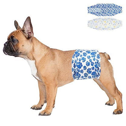 Dono Dog Diapers Male, Disposable Male Dog Wraps with Wetness Indicator, Leak-Proof Dog Belly Wraps, Rapid-Dry Gel Technology Doggie Puppy Diapers for Excitable Urination Incontinence, Small 60ct - size: Small