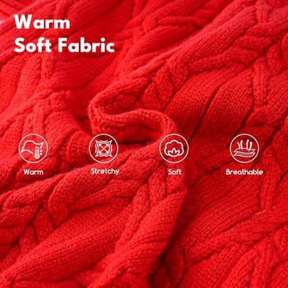 Small Dog Sweater Clothes Pullover Knitted Dog Coat Sweaters for Small Dogs Cats Girl Boy Thick Warm Puppy Clothes for Chihuahua Yorkie Bulldog Christmas Cold Weather Pet Outfits
