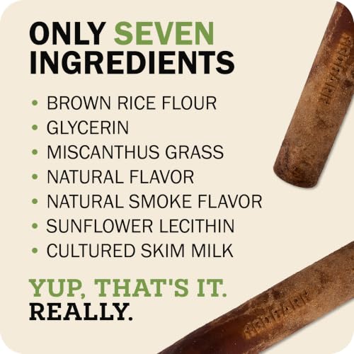 Redbarn Natural Dur-A-Bulls Treats for Dogs - 10 Medium Sticks - Hickory Flavor - Made in USA, Digestible Chew - size: 5 Count (Pack of 2), style: Medium Sticks