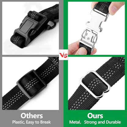Plutus Pet Dog Seat Belt for Car Headrest, Reflective and Adjustable Restraint with Elastic Bungee for Safety, Vehicle Seatbelt Harness for Small Medium Large Dogs and Cats, Ranger Green - color: Ranger Green
