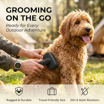 Self Cleaning Slicker Brush for Dog and Cat Deshedding, Black | Shedding Brush for Dogs & Cats, One-Click Retractable Bristles for Easy Cleaning Flying Hair at Home - color: Black 1 PCS