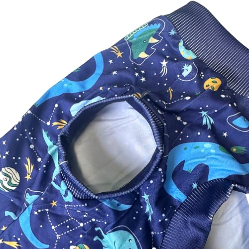 Dog Navy Sleeveless T Shirts with Universe Dinosaur Pattern Printed Soft Vest for Large Dogs (XL, Vest) - color: Navy, size: XL