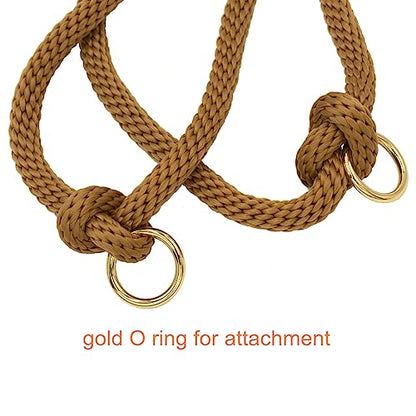 7FT Multifunctional Rope Dog Leash,Hands Free Crossbody Rope Leash - color: Macchiato