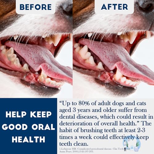 300 Pcs Dog Toothbrush Cat Tooth Brushes Bulk, Double Sided Brushing Kit, Teeth Cleaning Kit Soft Bristles Long Handle, Pet Tooth Brush for Small to Large Dog, Cat, Puppy & Kitten, 10 Colors - style: 300 pcs