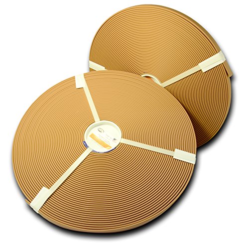 5/8" BETA Super Heavy(0.15" Thick) Matte BIOTHANE - Leather Embossed | BIOTHANE USA (25 Feet, Brown 521) - color: Brown 521, size: 25 Feet