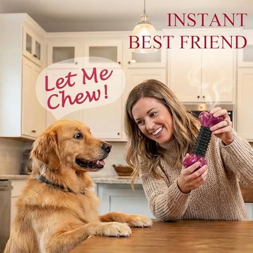 2-Pack Tough Dog Toys for Aggressive Chewers: Bacon Flavored Long Lasting Dog Bones for Large Dogs, Heavy Duty Nylon & Rubber Dog Chew Toys to Keep Them Busy, Medium & Large Breed, Black - color: 2 PC-Bacon-Black