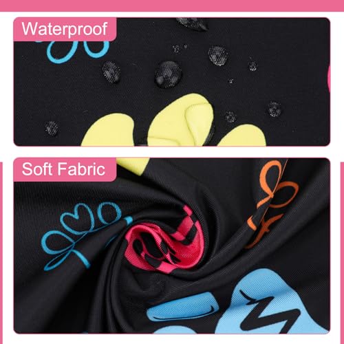 Dog Grooming Waterproof Apron with 2 Pockets, Cute Animals Puppy Dog Pets Apron - style: Dog Paw Heart