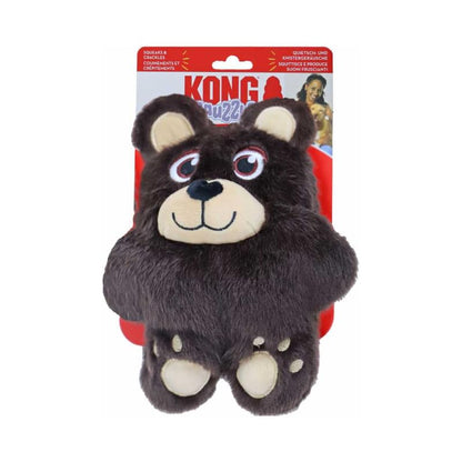 KONG Snuzzles Dog Toy, Plush Squeaker, Crinkle Sounds, Soft Durable Indoor Play (Bear, Medium) - color: Bear, size: Medium