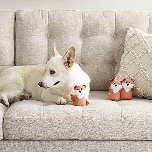 Outward Hound Squeakin' Fox Hide A Puzzle Plush Replacement Dog Toys - 3 Pack - color: Foxs (3-pack)