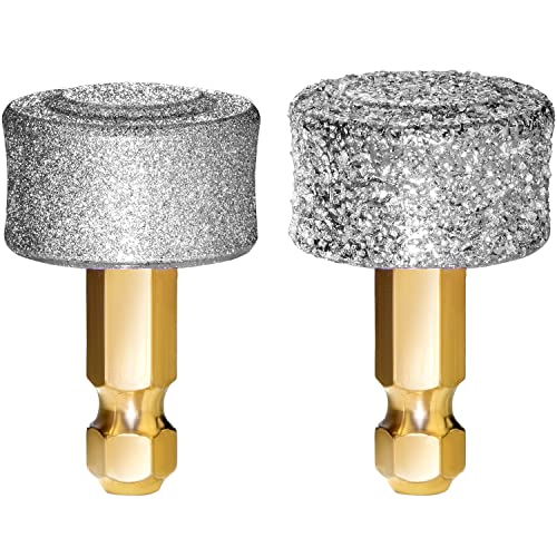 LUCKY TAIL - Dog Nail Grinder - Hard & Soft Replacement Heads - Small & Large Dogs - Premium Quality - Diamond Tip Drill Bit - Professional Dog Nail Trimmers - Grooming Tool kit - 2 Pack - size: Two Pack