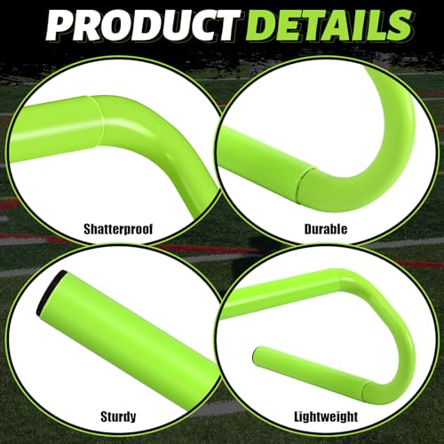 Wettarn 10 Pcs Speed Agility Training Hurdles Detachable Durable Hurdle Agility Plyometric and All Purpose Speed Training Equipment for Athletes Soccer Basketball - color: Green, size: 6 Inch