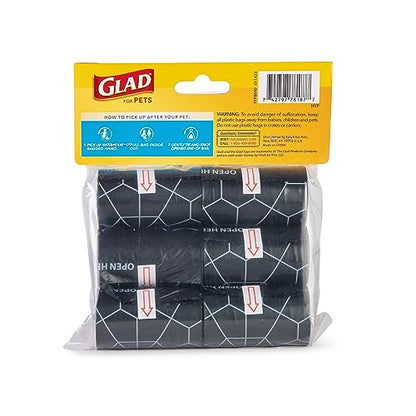 Glad for Pets Extra Large Scented Dog Poop Bags, Heavy Duty Tear-Resistant Pet Waste Pickup Bags with Fresh Scent, Easy-Tie Handles for Walking, Camping, Travel, 90 Count - size: 1 Count (Pack of 1)