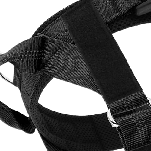 No Pull Dog Harness - Escape Proof Adjustable Vest, Breathable Mesh Anti-Choke Design with Reflective Straps, Training Harness for Small Medium Large Dogs for Daily Walking Camping Traveling - size: L